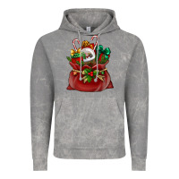 Cloud Rock Chrismas Santa claus bag Vintage Hoodie - NancyCooperArtShop