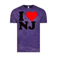 Cloud Purple i love nj Vintage Tee - linhVisuals