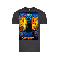 Vintage Black snowfall fx tv show Vintage Tee - linhVisuals