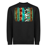 Black western brushstroke Heavyweight Sweatshirt - OliviaCreatesArt