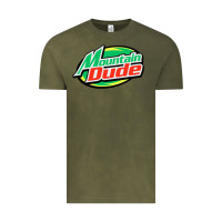 Vintage Olive #mountain dude Vintage Tee - linhVisuals