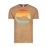 Vintage Camel boat t  shirt boat trip silhouette on a distressed retro sunset produc Vintage Tee - linhVisuals