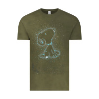 Vintage Olive s.n.o.o.p.y stars Vintage Tee - linhVisuals