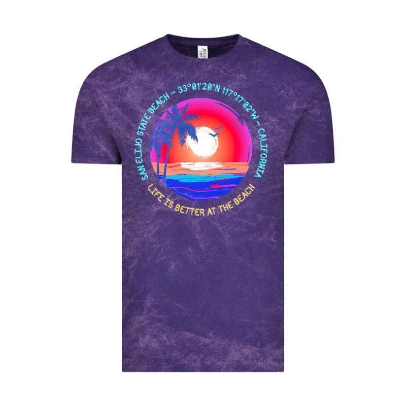 San Elijo State Beach T  Shirt San Elijo State Beach, Encinitas, Calif Vintage Tee by linhVisuals | Teevron