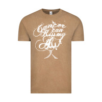 Vintage Coffee brain cancer t  shirt cancer can kiss my ass! brain ( gray ribbon) t Vintage Tee - linhVisuals