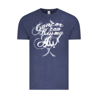 Vintage Denim brain cancer t  shirt cancer can kiss my ass! brain ( gray ribbon) t Vintage Tee - linhVisuals