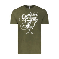 Vintage Olive brain cancer t  shirt cancer can kiss my ass! brain ( gray ribbon) t Vintage Tee - linhVisuals