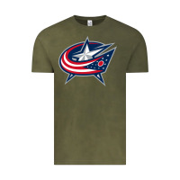 Vintage Olive the-columbus-blue-jackets-pen Vintage Tee - linhVisuals