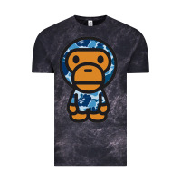 Cloud Black baby milo bape camo Vintage Tee - linhVisuals