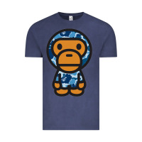 Vintage Denim baby milo bape camo Vintage Tee - linhVisuals