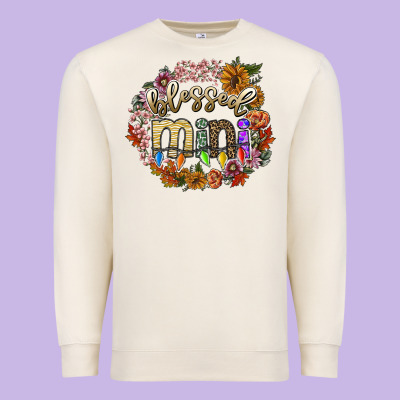 Blessed Mini Premium Sweatshirt Designed By Sublimationcraftshop