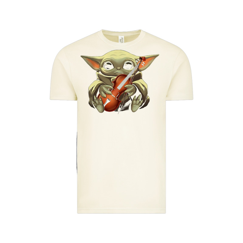 Baby Yoda Hug Violin [tb] Vintage Tee by linhVisuals | Teevron