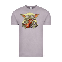 Vintage Zinc baby yoda hug violin [tb] Vintage Tee - linhVisuals