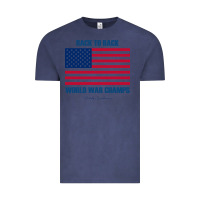 Vintage Denim back to back world war champs back [tw] Vintage Tee - linhVisuals