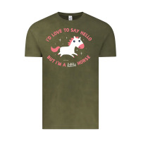 Vintage Olive i'm a little horse Vintage Tee - linhVisuals