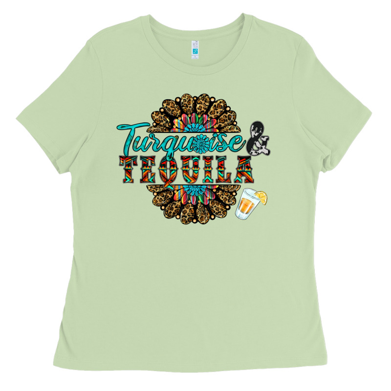 Turquoise Gemstone And Taquila Ladies Tee by RanaPortraitStore | Teevron