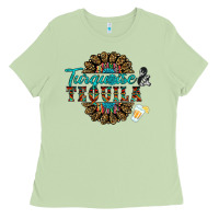 Matcha turquoise gemstone and taquila Ladies Tee - RanaPortraitStore