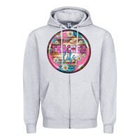 Heather Grey teacher life earrings Zipper Hoodie - BundleAndBundleShop