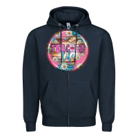 Navy teacher life earrings Zipper Hoodie - BundleAndBundleShop