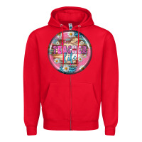 Red teacher life earrings Zipper Hoodie - BundleAndBundleShop
