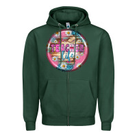 Sports Green teacher life earrings Zipper Hoodie - BundleAndBundleShop