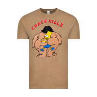 Vintage Coffee bart crack kills Vintage Tee - linhVisuals