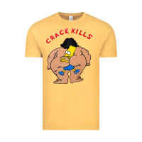 Vintage Mustard bart crack kills Vintage Tee - linhVisuals