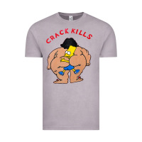 Vintage Zinc bart crack kills Vintage Tee - linhVisuals