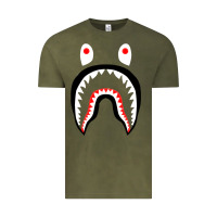 Vintage Olive bape shark [tb] Vintage Tee - linhVisuals