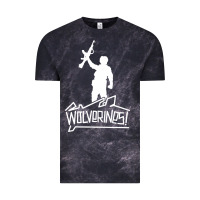 Cloud Black Red Dawn Wolverines Vintage Tee - linhVisuals