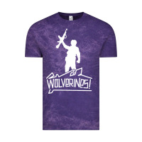 Cloud Purple Red Dawn Wolverines Vintage Tee - linhVisuals