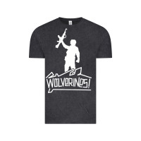 Vintage Black Red Dawn Wolverines Vintage Tee - linhVisuals