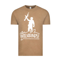 Vintage Coffee Red Dawn Wolverines Vintage Tee - linhVisuals