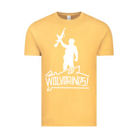 Vintage Mustard Red Dawn Wolverines Vintage Tee - linhVisuals