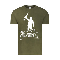 Vintage Olive Red Dawn Wolverines Vintage Tee - linhVisuals