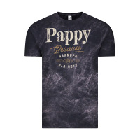 Cloud Black Mens Pappy Because Grandpa Is For Old Guys Funny Vintage Tee - linhVisuals