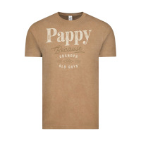 Vintage Coffee Mens Pappy Because Grandpa Is For Old Guys Funny Vintage Tee - linhVisuals