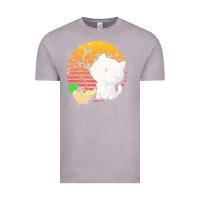 Vintage Zinc cat t  shirt ramen noodles kawaii cat t  shirt Vintage Tee - linhVisuals