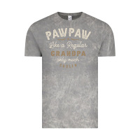 Cloud Rock Mens Pawpaw Like a Regular Grandpa Funny Fathers Day Vintage Tee - linhVisuals