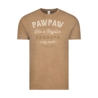 Vintage Coffee Mens Pawpaw Like a Regular Grandpa Funny Fathers Day Vintage Tee - linhVisuals