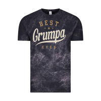 Cloud Black Mens Best Grumpa Ever Funny Grandpa Vintage Tee - linhVisuals