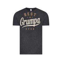 Vintage Black Mens Best Grumpa Ever Funny Grandpa Vintage Tee - linhVisuals