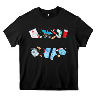 Black custom name nurse Heavy Core Tee - MaliasSmallBusiness