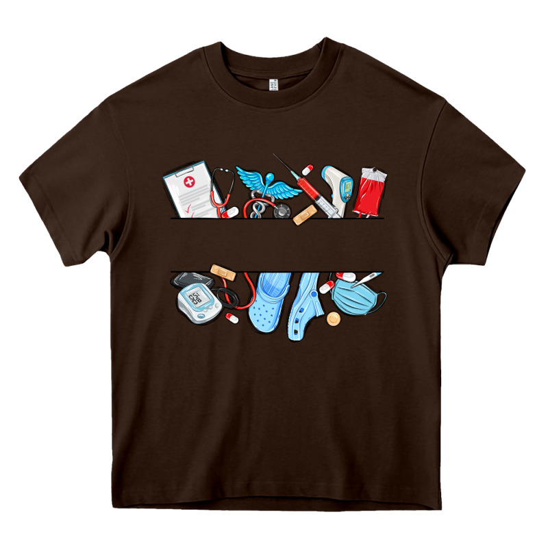 Custom Name Nurse Heavy Core Tee by MaliasSmallBusiness | Teevron