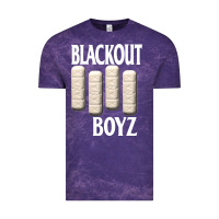 Cloud Purple blackout boyz black Vintage Tee - linhVisuals