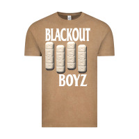 Vintage Coffee blackout boyz black Vintage Tee - linhVisuals