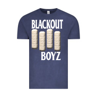 Vintage Denim blackout boyz black Vintage Tee - linhVisuals