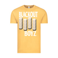 Vintage Mustard blackout boyz black Vintage Tee - linhVisuals