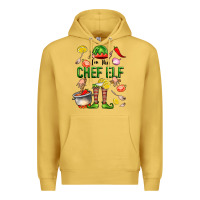 Antique Gold im the chef elf Premium Hoodie - FaDigitalArtStudio