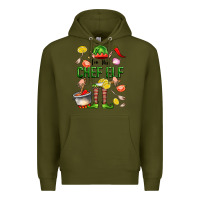 Army Green im the chef elf Premium Hoodie - FaDigitalArtStudio
